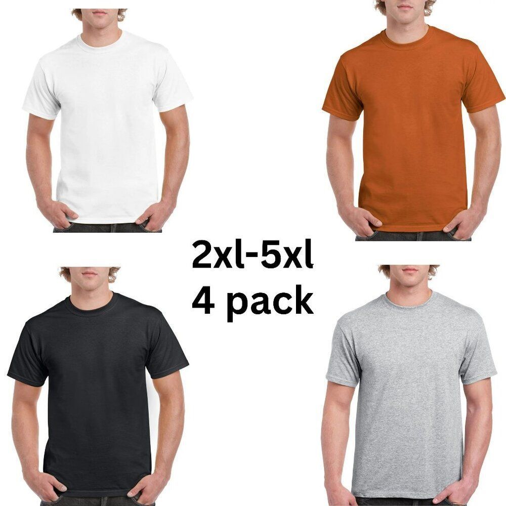 NEW 4 pack unisex/ men women shirt short sleeve 4 shirts great deal!